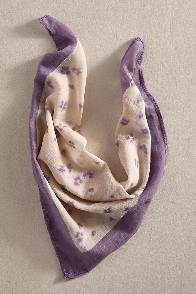 Watercolor Violets Bandana | Anthropologie (US)