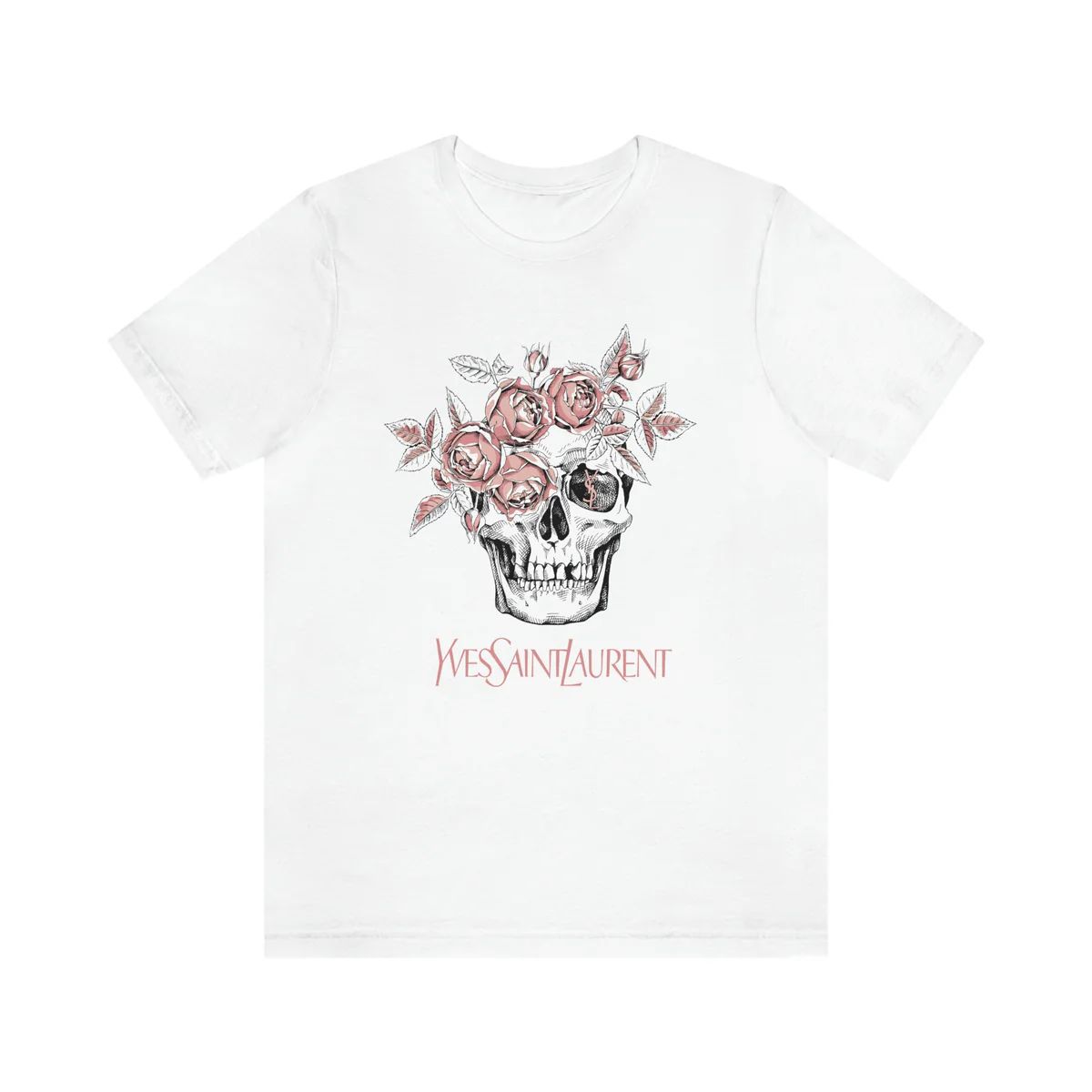 Skull Pink Roses Unisex Tee | Always Stylish Mama
