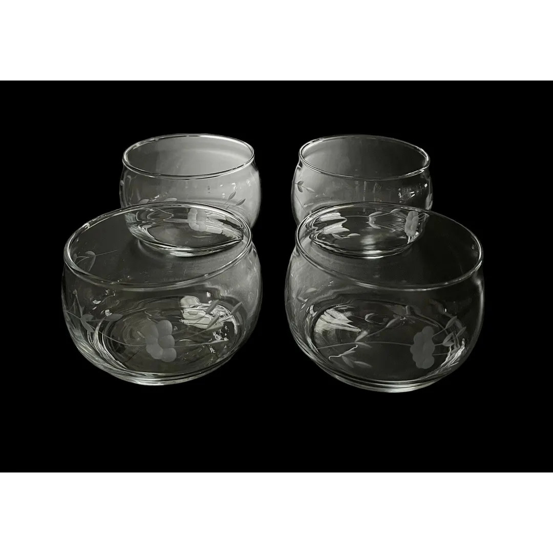 Set of 4 Vintage Princess House Etched Crystal Heritage Candy Dishes No Lids - Etsy | Etsy (US)