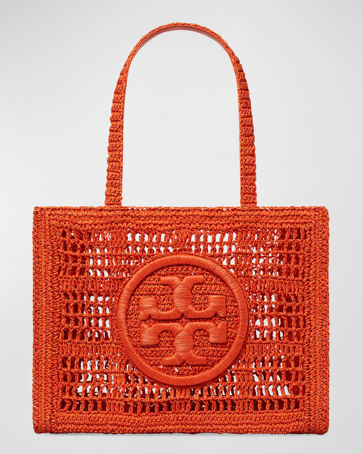 Ella Small Crochet Straw Tote Bag | Neiman Marcus