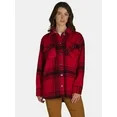 Time and Tru Women's Plaid Button Front Shacket, XS-XXXL | Walmart (US)