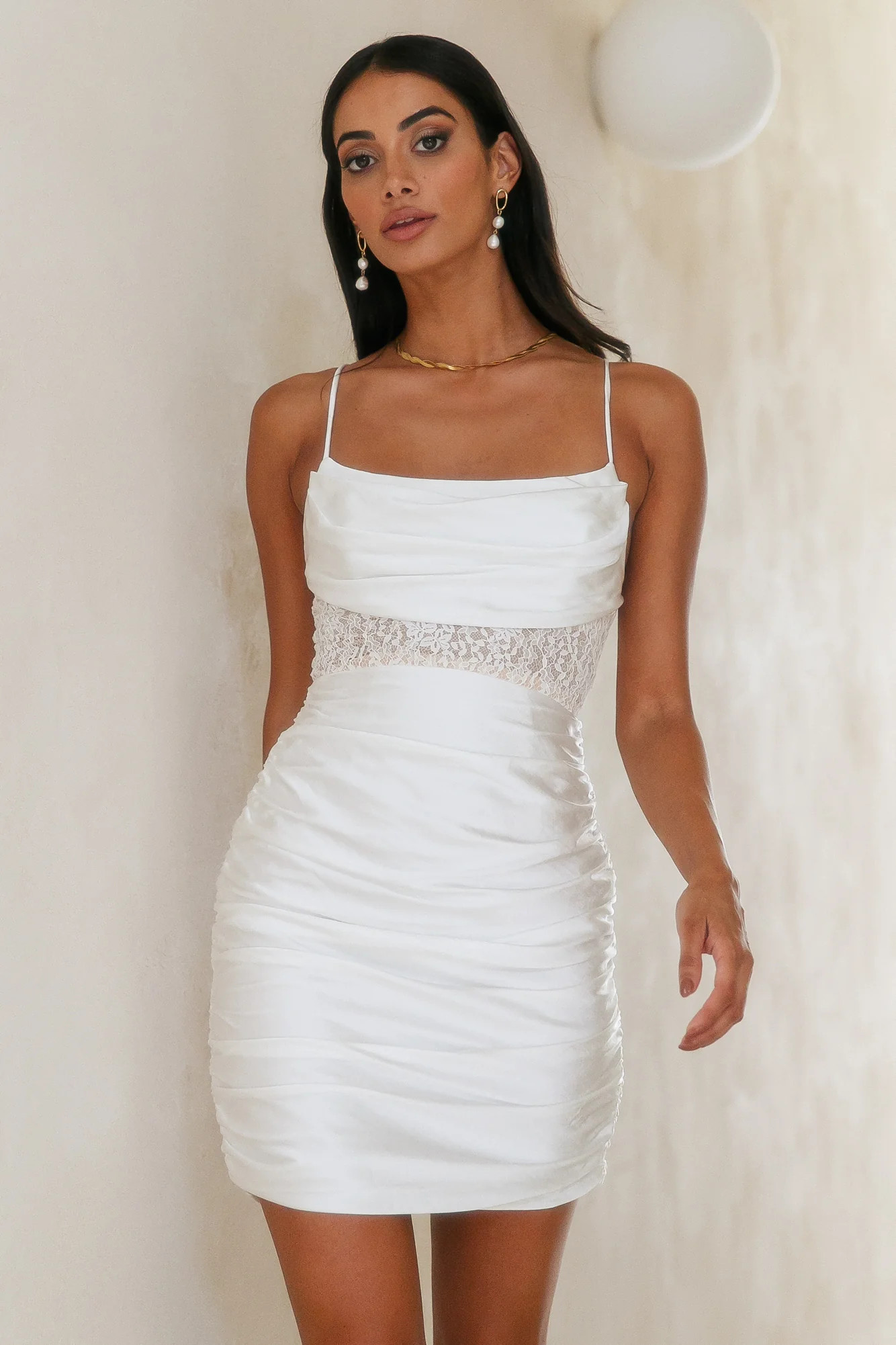 Enter Rush Hour Dress White | Hello Molly (AU)