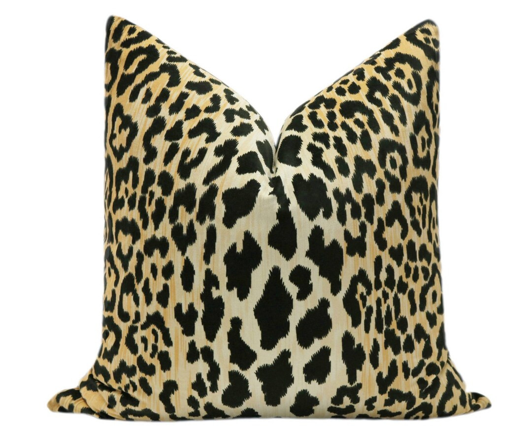 Leopard Velvet Pillow COVER ONLY  Leopard Print  Jamil - Etsy | Etsy (US)