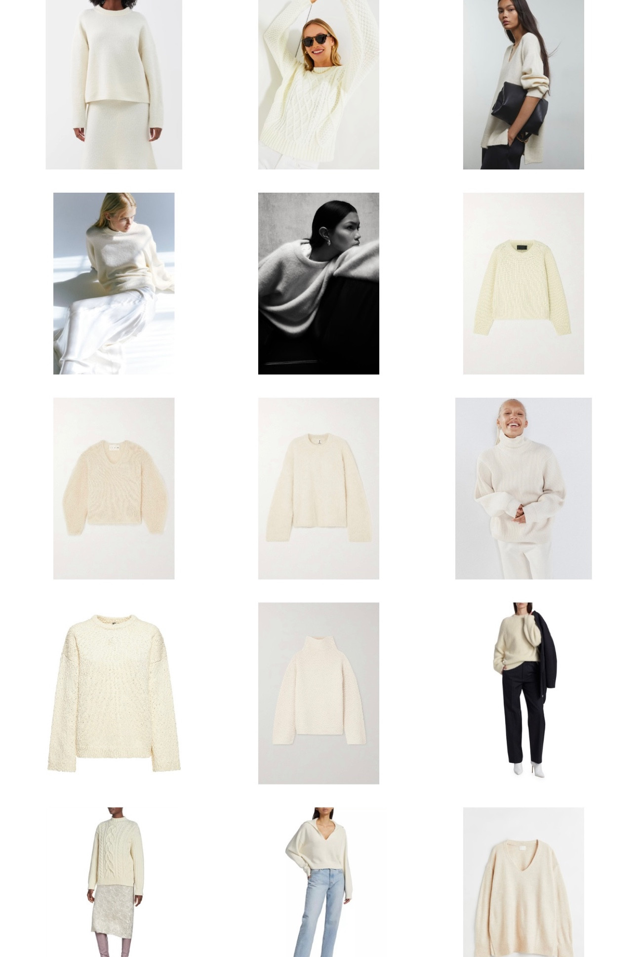 oversized ivory knits round-up 🤍

#LTKstyletip #LTKSale #LTKSeasonal