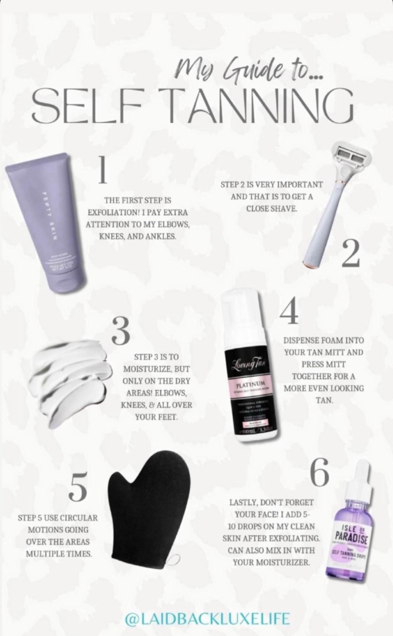 My guide to flawless self tanning! My Holy Grail self tanner is part of the LTK Sale! Beauty sale, self tanner, Sale ends on 3/18. Use code 15SPRING for 15% off sitewide! I love the Platinum one but the 2-hour Express Dark is good too @lovingtan #LaidbackLuxeLife

Hey Beautiful! Feel free to comment on this post if you have any questions! 🫶🏽

Follow me for more fashion finds, beauty faves, lifestyle, home decor, sales and more! So glad you’re here!! XO, Karma

#LTKBeauty #LTKSaleAlert #LTKSpringSale