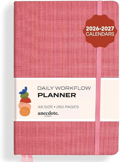 Anecdote 2026-2027 Planner: A Monthly, Weekly & Daily Planner with Calendar | 8.5" x 5.2" | Hardc... | Amazon (US)