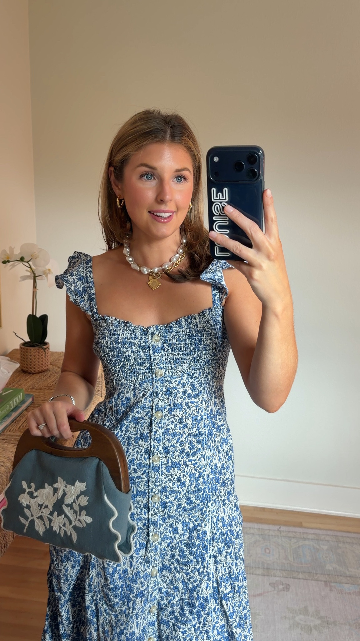 Summertime + 4th of July outfit idea! Wearing a S