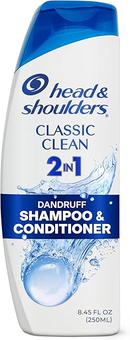 Head & Shoulders Anti-Dandruff Shampoo and Conditioner, Classic Clean 2-in-1, 1% Pyrithione Zinc,... | Amazon (US)