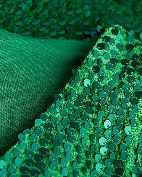 Sequin Horsebit Scoop Neck Mini Shift Dress | Express