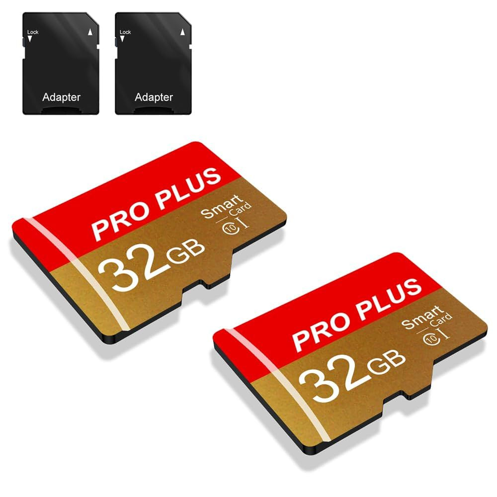 2 Pack TF Card 32GB with Adapter, High Speed Memory Card, UHS-I C10 A1 Memory TF Card for Tablet/... | Amazon (US)
