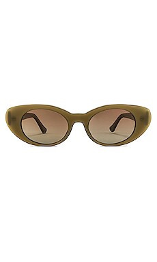 ANINE BING Ojai Sunglasses in Green Khaki from Revolve.com | Revolve Clothing (Global)