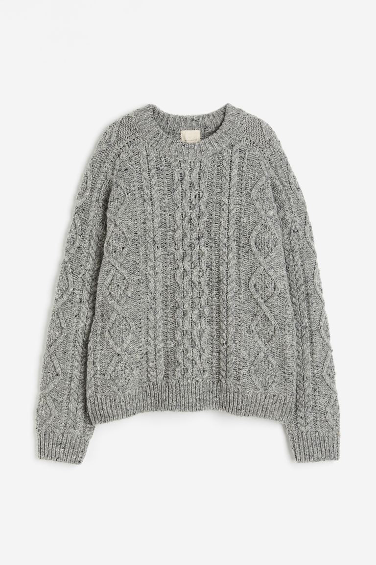 Wool-blend Cable-knit Sweater | H&M (US + CA)