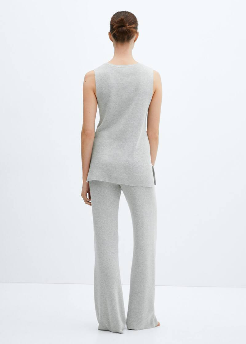 Straight knitted trousers -  Women | Mango United Kingdom | MANGO (UK)