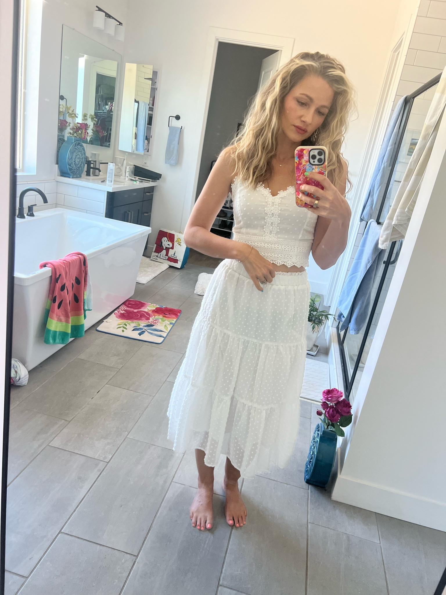 Size small in both the top and skirt! 

#LTKFindsUnder50 #LTKSeasonal #LTKSaleAlert