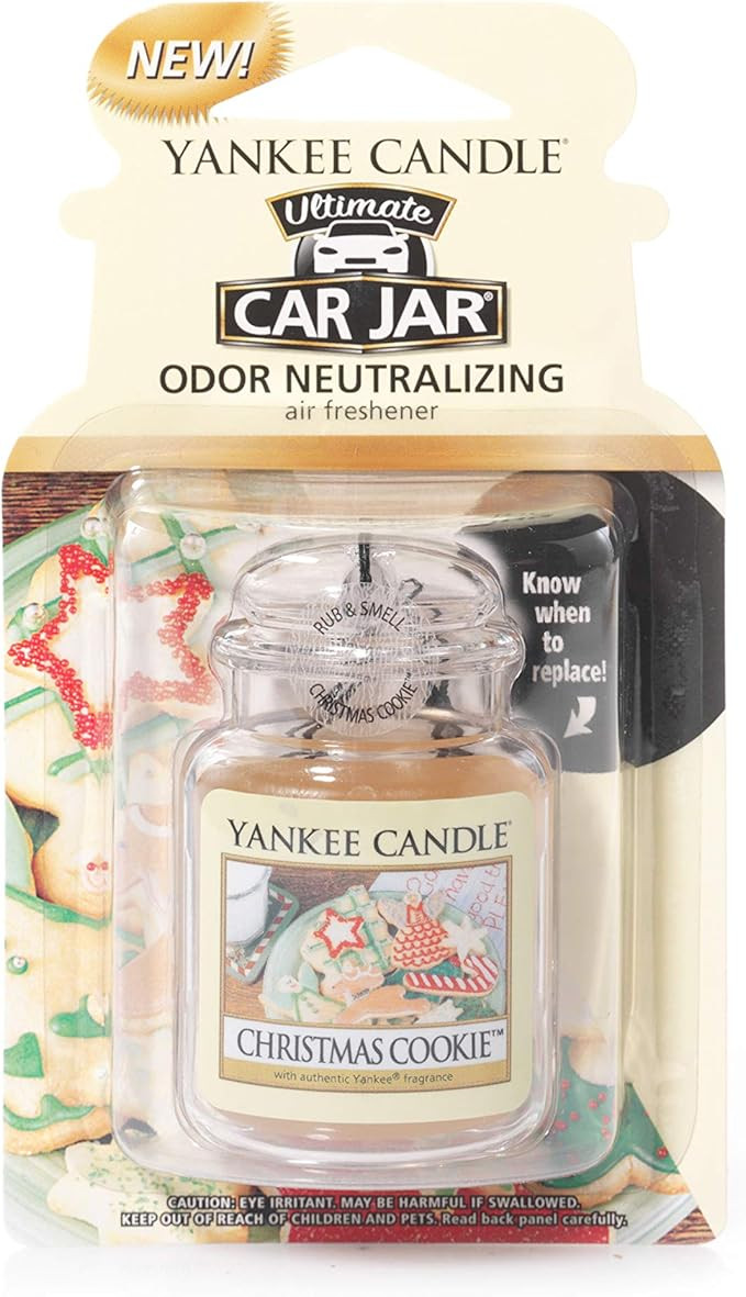 Yankee Candle "Christmas Cookie Ultimate Car Freshener Jar, White | Amazon (US)