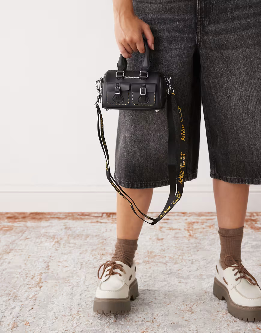 Dr Martens mini top handle bag with contrast stitch in black | ASOS (Global)