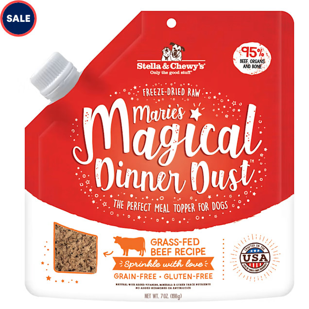 Stella & Chewy's Freeze-Dried Raw Marie's Magical Dinner Dust High Protein Meal Grass-Fed Beef Re... | Petco