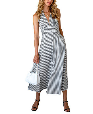 Women's Harvest Moon Striped Maxi Beach Dress | Macy's