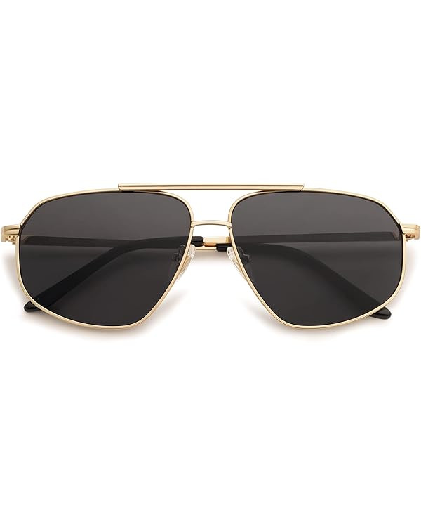 SOJOS Retro Hexagon Aviator Sunglasses for Women Men Trendy Vintage UV400 Protection Shades SJ120... | Amazon (US)