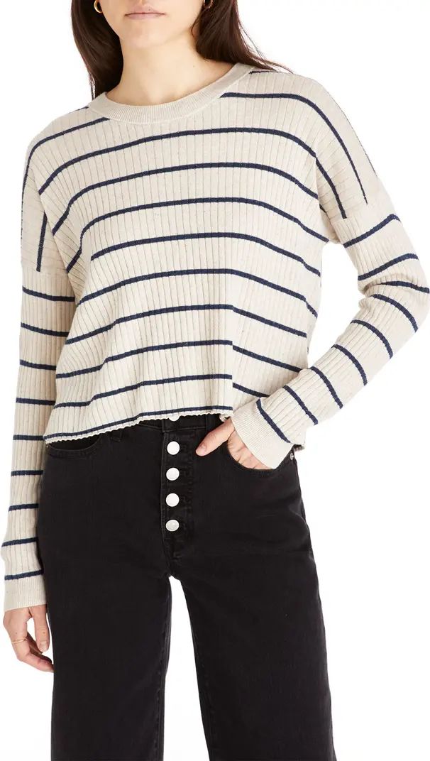 No Strings Attached Stripe Crewneck Sweater | Nordstrom