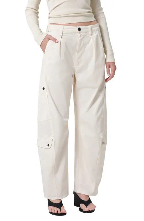 Citizens of Humanity Flight Barrel Leg Pants in Plaster Cream at Nordstrom, Size 27 | Nordstrom