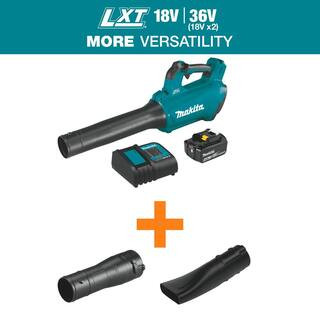 116 MPH 459 CFM LXT 18V Lithium-Ion Brushless Cordless Leaf Blower Kit with Blower Nozzle and Fla... | The Home Depot