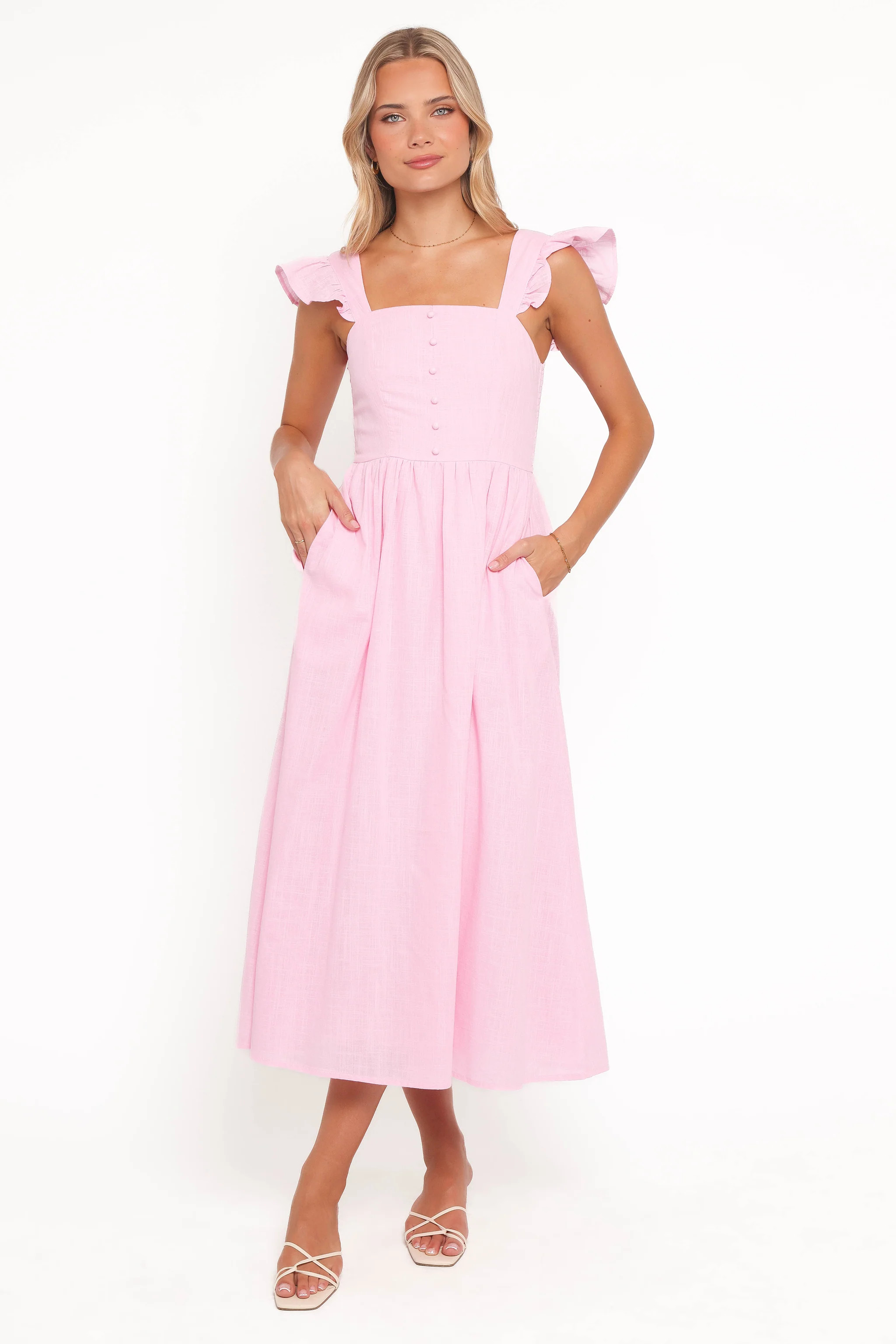 Tiarne Midi Dress - Pink | Petal & Pup (US)