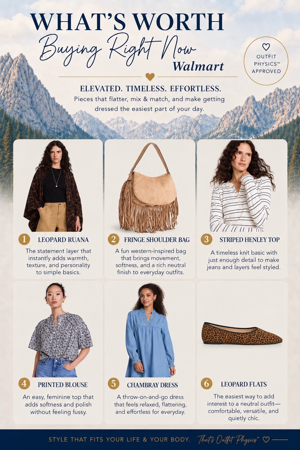 ✨Tap the bell, save and ❤️ start here over 40 fashion, midlife style, midsize fashion and luxury looks for less.  

What’s worth buying at Walmart right now 👀

These are the pieces I’d grab if you want your fall wardrobe to feel elevated, current, and easy to wear without spending a fortune.

Think:
✨ statement layers
✨ rich neutrals
✨ leopard details
✨ easy denim
✨ pieces that mix with what you already own

My favorite part? None of these require a whole new wardrobe. They’re the kind of finds that make your basics feel more intentional.

That’s Outfit Physics™ using the right shape, texture, and detail to make getting dressed easier.

👑 Helping you look good, feel good.-Lindsey Denver   Check back daily for belly-friendly style, confidence, and Outfit Physics™.

#LTKMidsize #LTKOver40 #LTKPlusSize