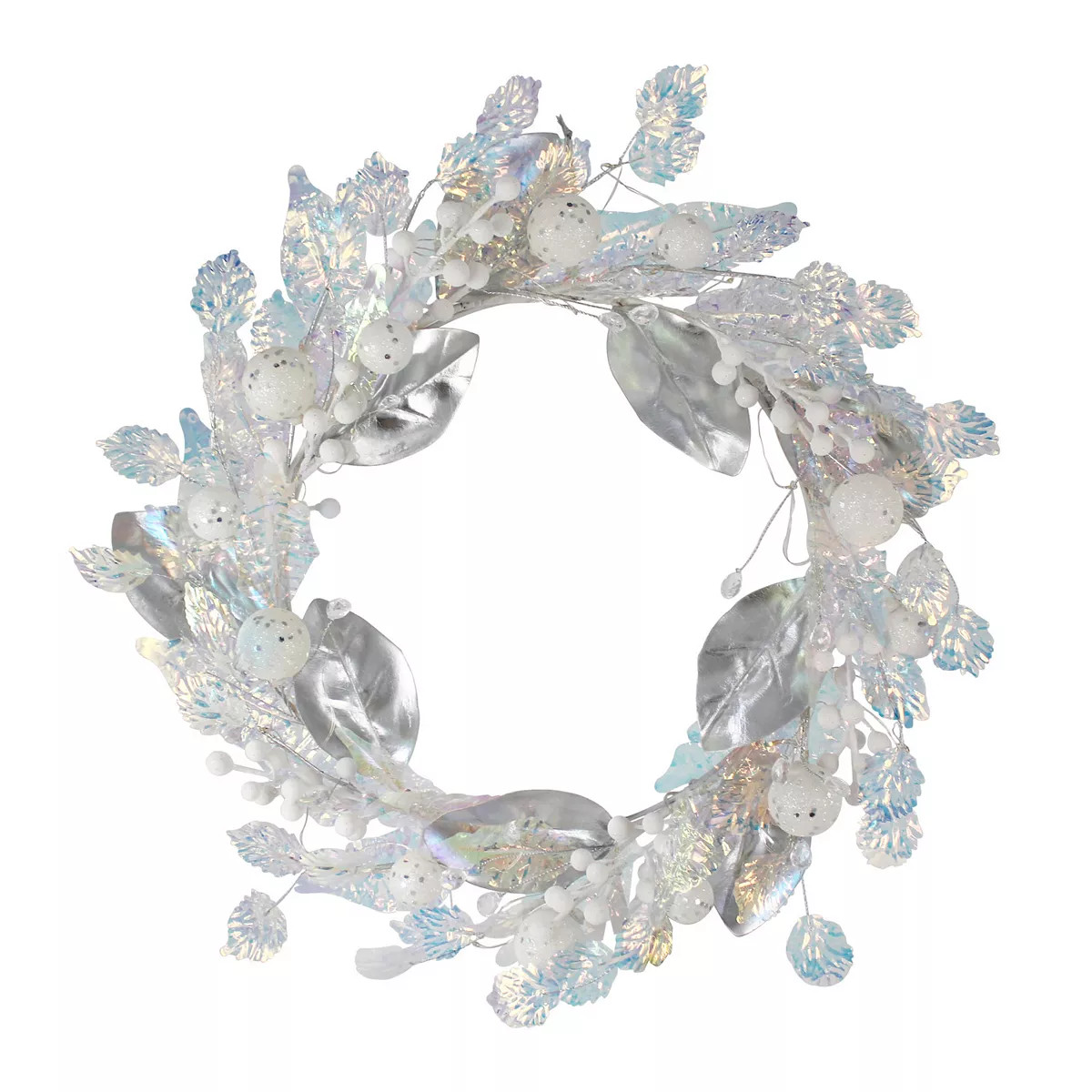 St. Nicholas Square LED Artificial Iridescent Leaf Wreath | Kohl's