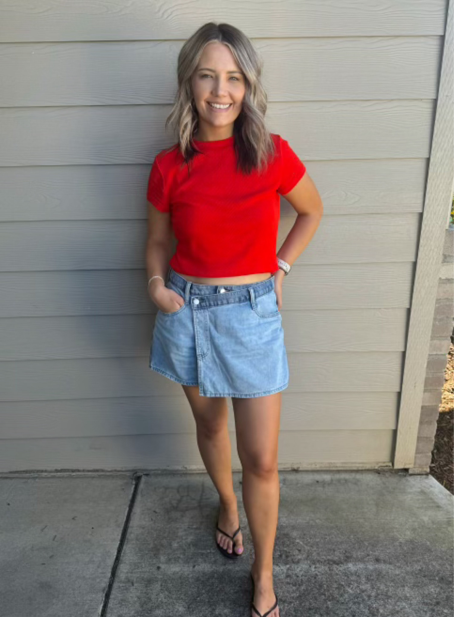I’m in love with this Jean skort!! Very comfy along with these amazing tees! I think I own one in every color now. I used a crop tuck band to crop the shirt. 

#target #targetfinds 

#LTKSummerSales #LTKStyleTip #LTKxNSale