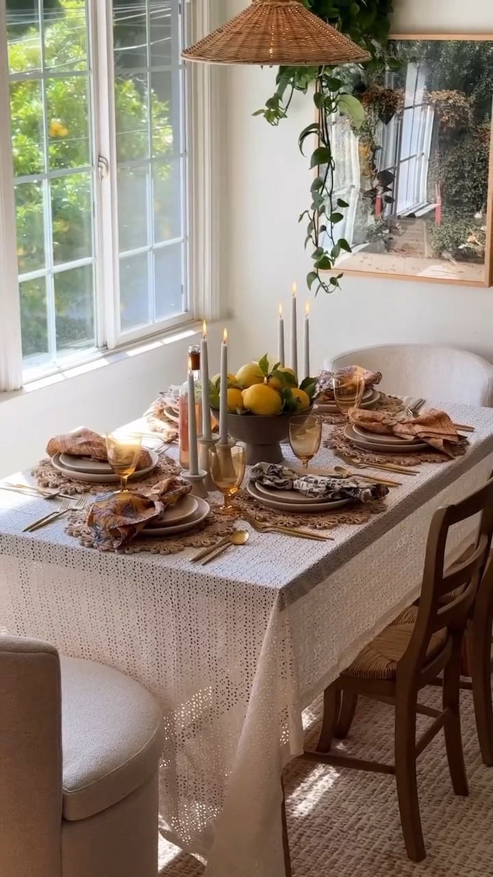 dining room summer refresh 🍋 


#LTKSummerSales #LTKSeasonal #LTKHome