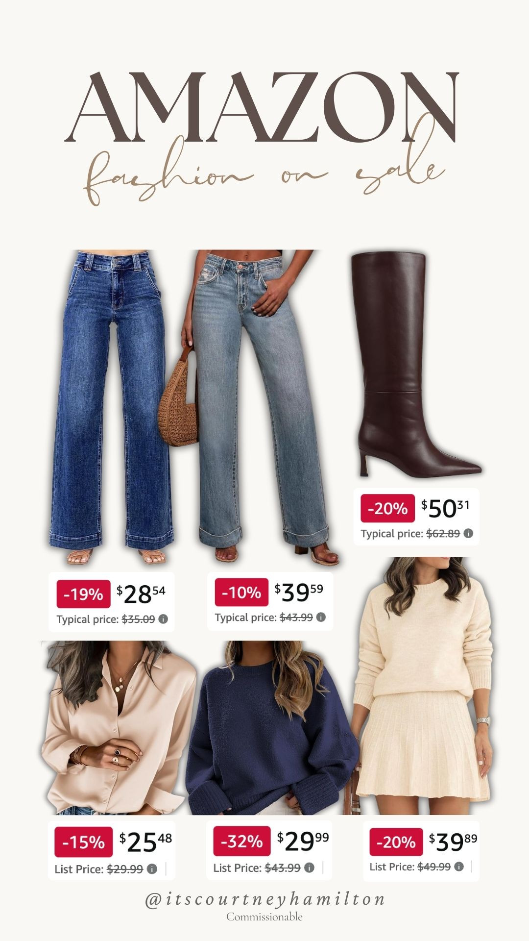 Amazon Fashion on sale!!

sale alert, amazon finds, denim, sweater, winter fashion, winter outfit, matching set, boots, causal outfit, courtney hamilton 

 

#LTKSeasonal #LTKSaleAlert #LTKFindsUnder100