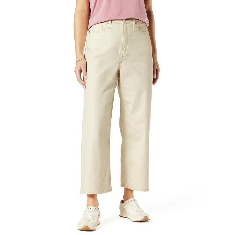 Signature By Levi Strauss & Co Women Heritage High Rise Loose Crop | Walmart (US)