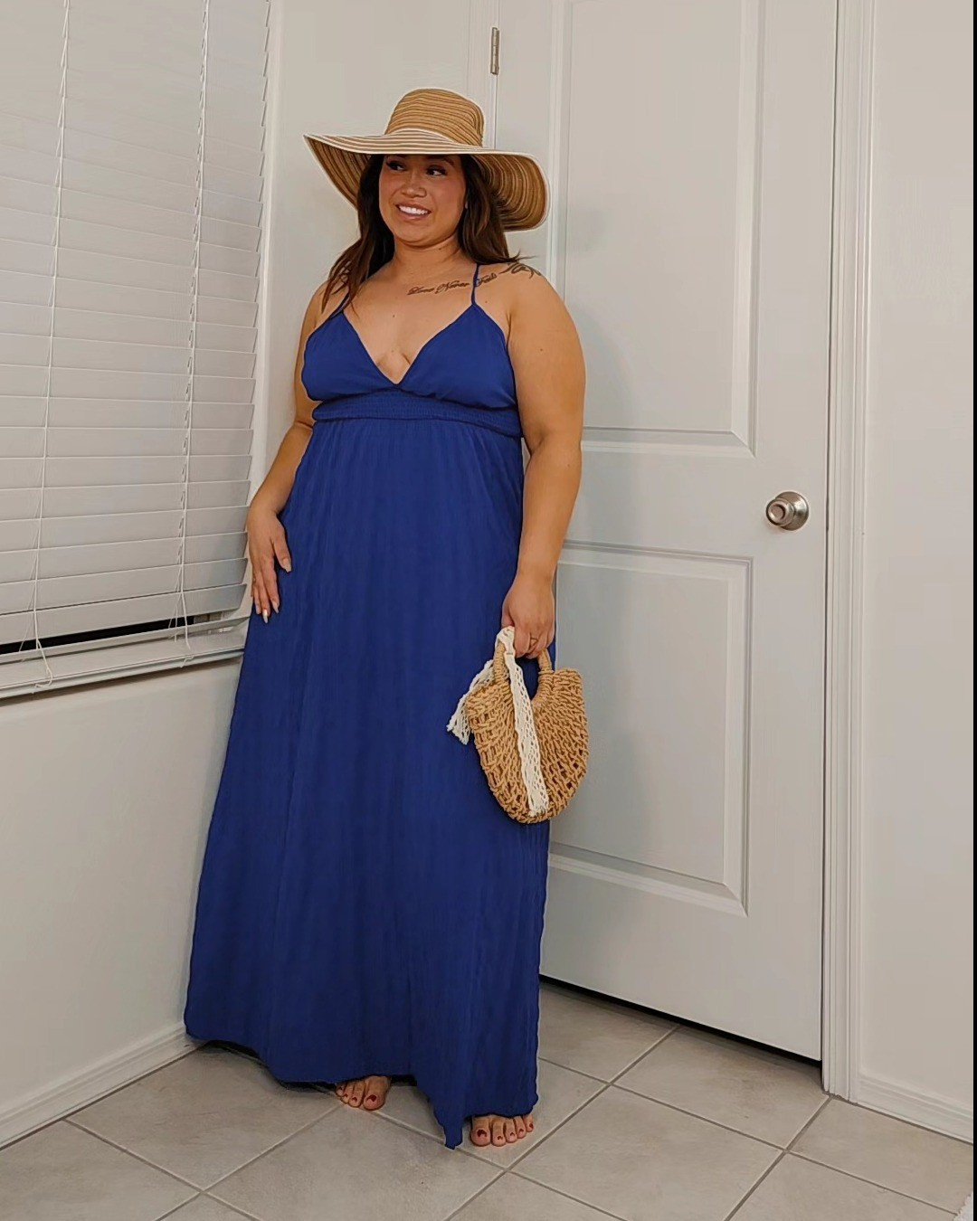 Amazon  Milumia Women's Summer Smocked Cami Maxi Dress Boho V Neck Spaghetti Strap A Line Flowy Beach Long Sundress

#LTKMidsize #LTKPlusSize