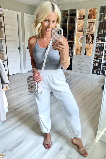 I love a good neutral outfit and this one is just as comfy as it is cute!!! Wearing xs/s in the crop top and small in the pants that come in a set!

#LTKunder100 #LTKstyletip #LTKunder50