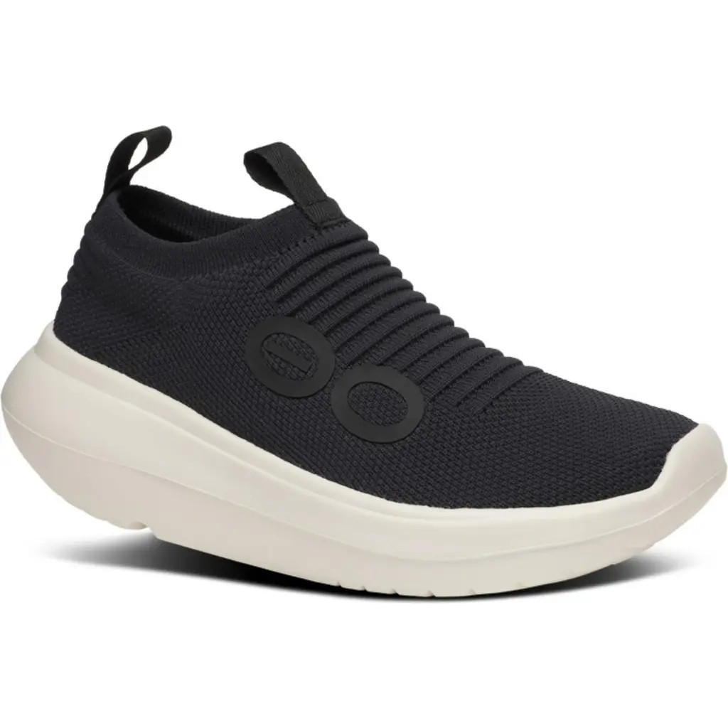 Oofos OOmy Zen Slip-On Sneaker in Chalk/Black at Nordstrom, Size 8 | Nordstrom