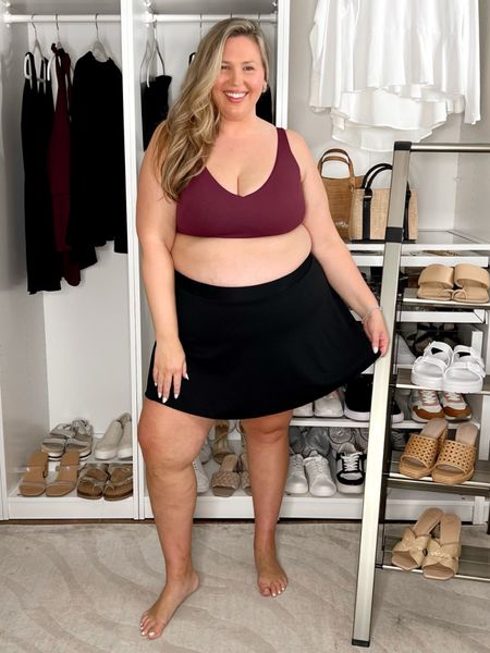 New SPANX Swimwear Try-On! Use code ASHLEYDXSPANX for a discount on full price items at checkout! 

3X in the top and 2X in the swim skirt
You might recognize this swim skirt from last year — I got this one in a 2X and it fits great on me, but if you’re unsure or between sizes, it doesn’t hurt to size up because there is compression! This swim top is basically the same fit as the peplum one just without the peplum piece of fabric! I stayed with a size 3X here and it fits my 42DD bust perfectly! There’s no underwire in these swim tops but they are SO supportive and lifting. It’s magic! 

#LTKSeasonal #LTKPlusSize #LTKSwim
