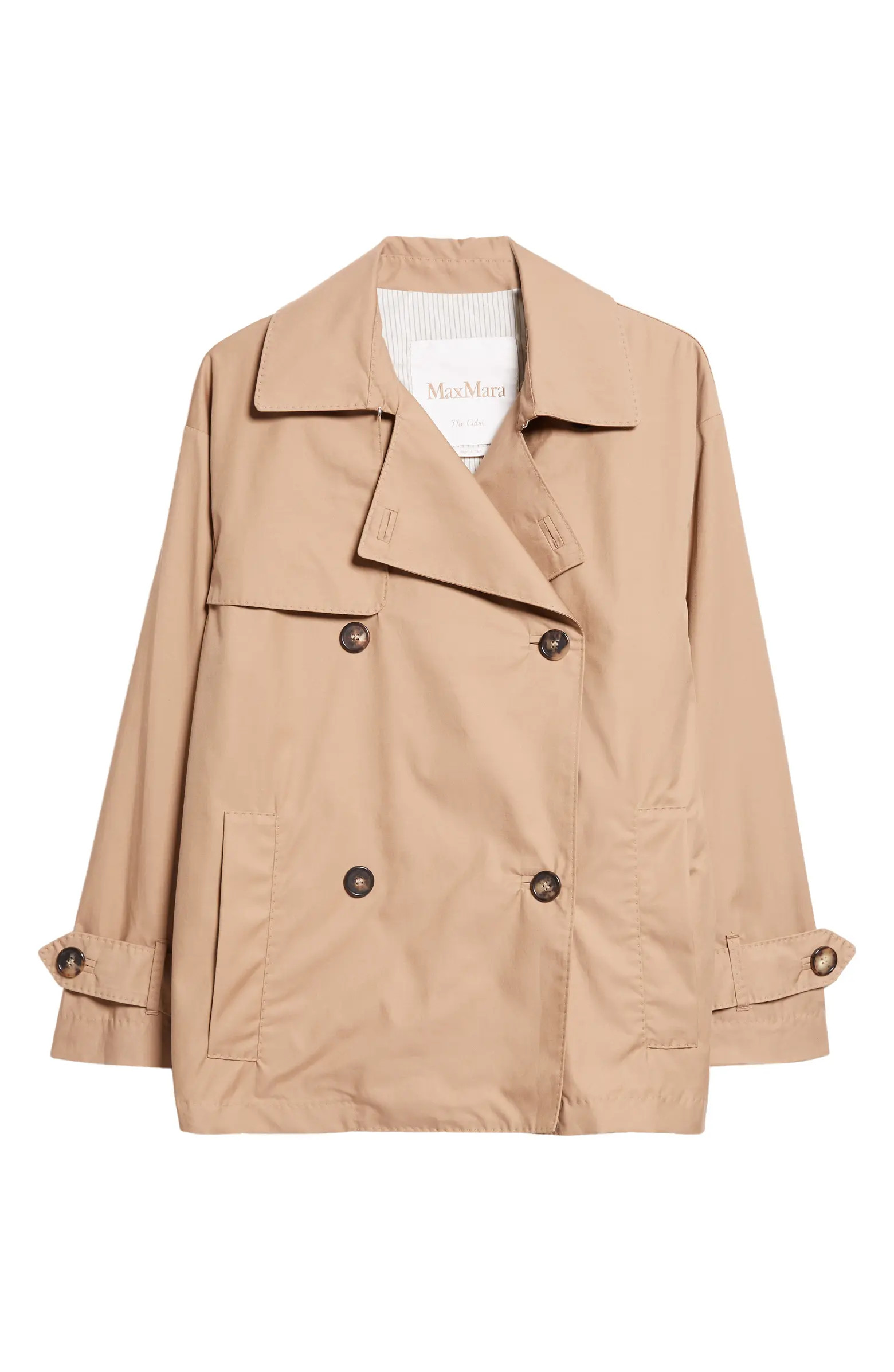 Max Mara Zeno Water Repellent Short Trench Coat | Nordstrom | Nordstrom