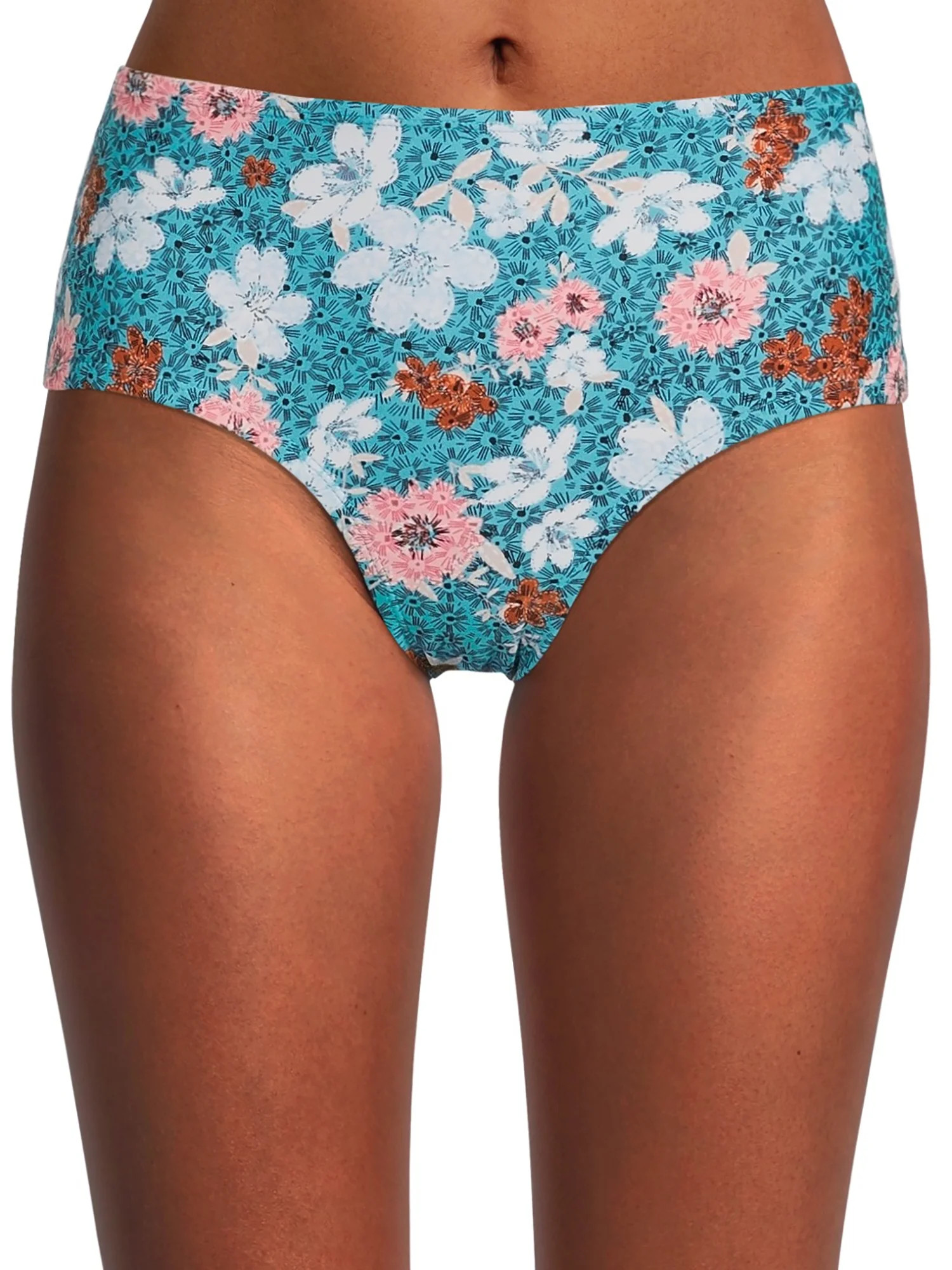 Time and Tru Women’s and Women's Plus Retro Swim Bottom - Walmart.com | Walmart (US)