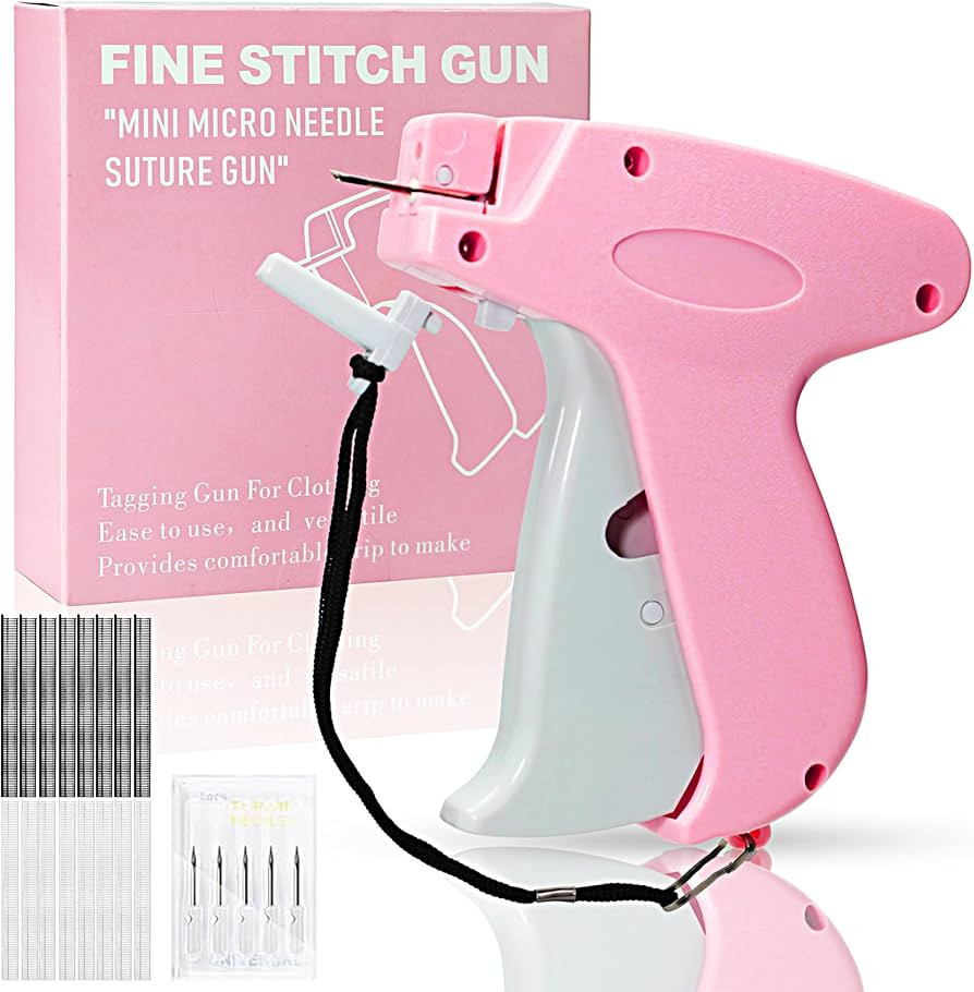 2026 New Stitch Gun for Clothes, Handheld Quick Clothing Fixer Sewing Kit with 1000 Black & 1000 ... | Amazon (US)