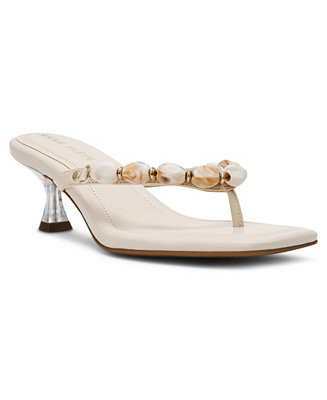 Anne Klein Women's Gwenn Thong Kitten Heel Dress Sandals - Macy's | Macy's