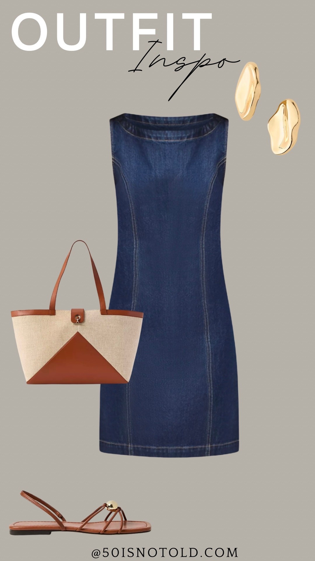 Women’s Spring outfit inspo | short denim dress | Spring dress | Summer sandals 

#LTKTravel #LTKootd #LTKOver40