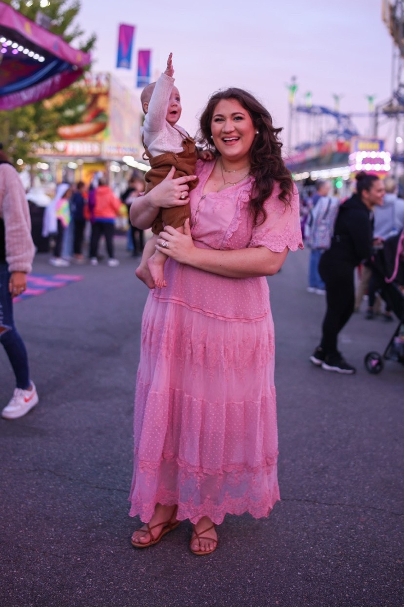 Boho dress / pink dress / family photos 

#LTKShoeCrush #LTKMidsize