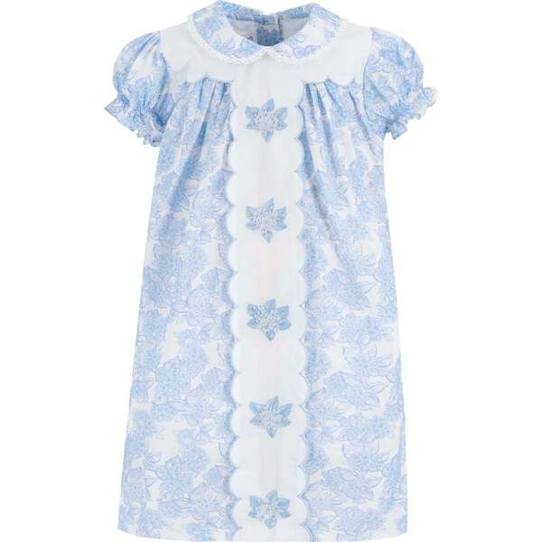 Hydrangea Girl Dress, Blue | Maisonette