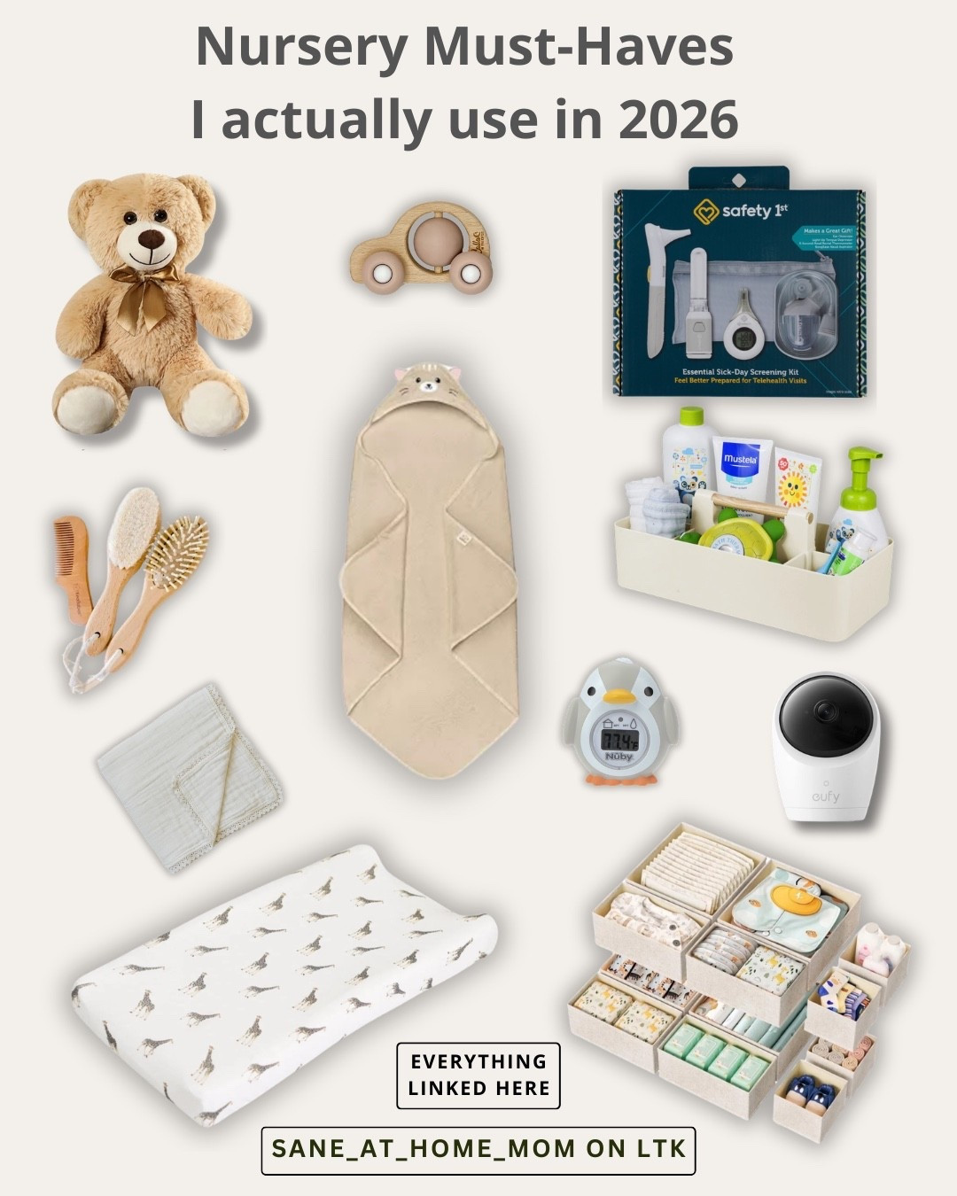 Nursery must-haves I actually use in 2026 — curated for a calm, organized, minimalist nursery.

These baby essentials are practical, space-saving, and truly worth it: newborn care products, nursery drawer organizers, diaper caddy must-haves, baby grooming essentials, and functional nursery staples that simplify daily routines.

If you’re building a baby registry or refreshing your nursery setup, this is the edit I recommend.

Shop all products directly through LTK here — everything is linked for easy checkout.

#nurseryessentials
#babyregistry
#minimalistnursery
#organizedhome

#LTKmomlife #LTKBaby #LTKHome