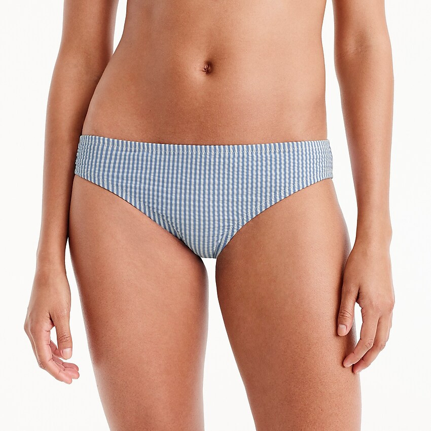 Seersucker bikini bottom | J. Crew US