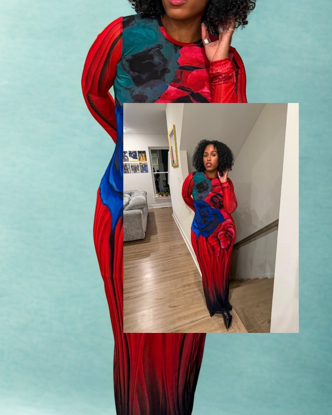 Florals meet edge 🌸🖤 This @AFRM mesh dress with the big bright floral print + all-black Vince Camuto boots is the spring combo I didn’t know I needed. Everything is linked!
#LTKstyletip #LTKshoecrush #LTKspring #OOTD #springfashion 

#LTKdayinmylife #LTKgrwm #LTKootd