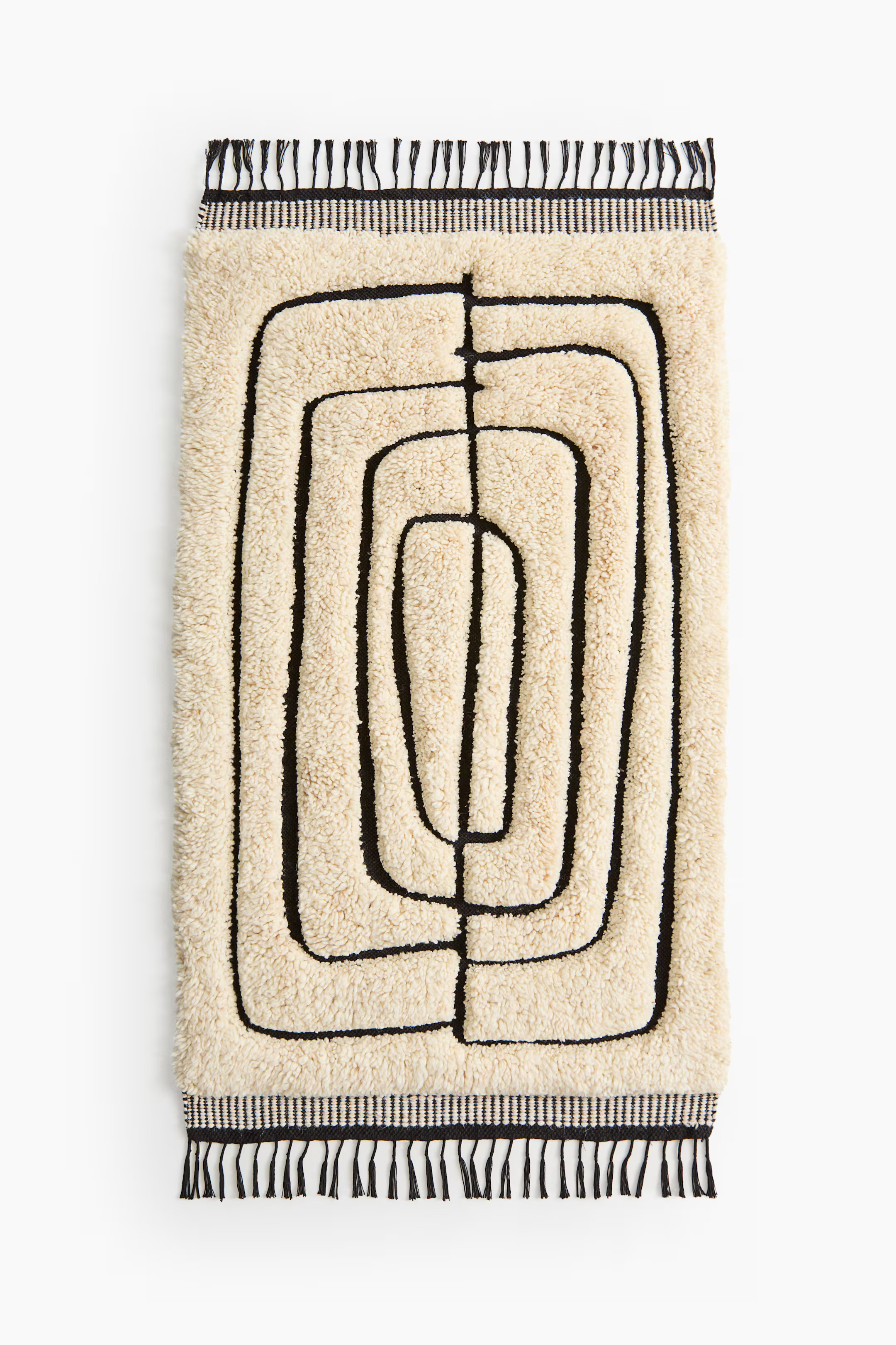 Fringed Wool-Blend Rug | H&M (US + CA)