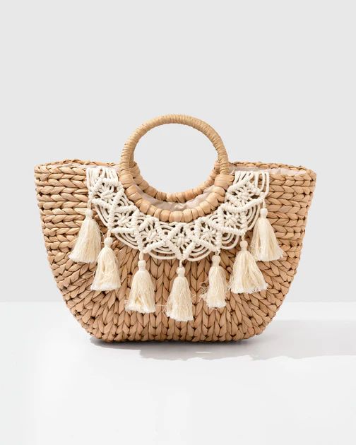 Kairi Straw Tassel Trim Tote | VICI Collection