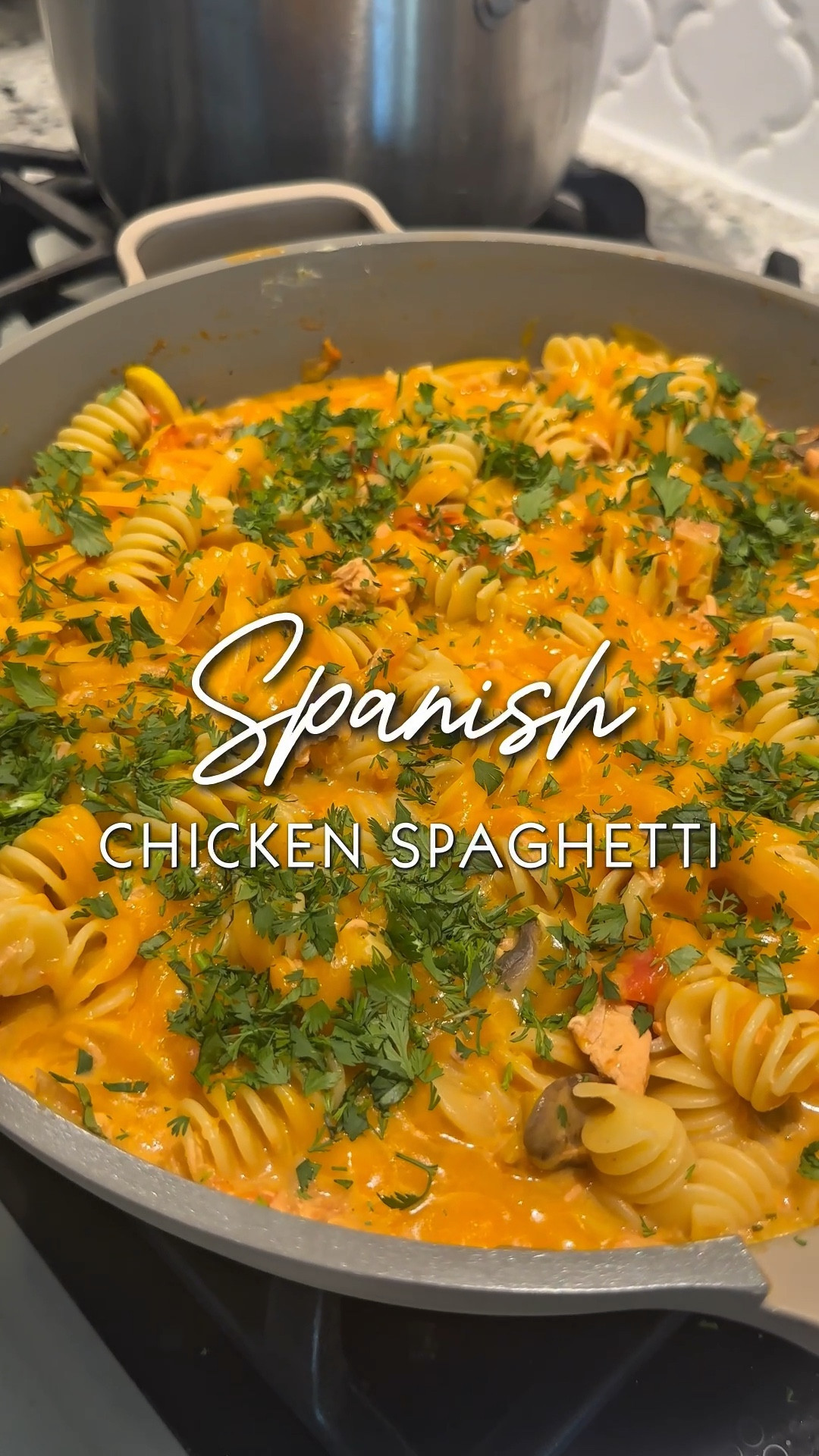 🍝✨ Comment "RECIPE" for the full recipe in your DMs! Get ready to whip up a flavorful fiesta with this Spanish Chicken Spaghetti! 🌶️🍗

We’re talking extreme flavor with a blend of Sazon and adobo seasoning that elevates every bite. This one-pot wonder is not only a breeze to make but also ready in under 30 minutes! Perfect for a quick weeknight dinner, especially with the help of rotisserie chicken. 

Here’s what you’ll need: olive oil, red onion, yellow squash, mushrooms, garlic, tomatoes, chicken bouillon, Sazon, adobo, cream cheese, cheddar, cilantro, and fusilloni pasta. 🌿🍅 

Sure! Here’s the broken-down recipe for Spanish Chicken Spaghetti:

### Spanish Chicken Spaghetti Recipe###

Ingredients:
- 2 tablespoons olive oil
- 1 red onion, chopped
- 1 yellow squash, chopped
- 1 cup sliced mushrooms
- 3 cloves garlic, minced
- 5 tomatoes, diced
- 1 tablespoon chicken bouillon powder
- 1 package Sazon seasoning
- 1-2 teaspoons adobo seasoning
- 2 cups water
- 4 oz cream cheese
- 1/2 cup shredded cheddar cheese
- 1/4 cup chopped cilantro
- 1 package fusilloni pasta

Instructions:
1. In a large pot, heat olive oil over medium heat. Add the chopped red onion and cook until softened.
2. Stir in the yellow squash and sliced mushrooms, cooking until tender.
3. Add minced garlic and diced tomatoes, cooking for another minute.
4. Sprinkle in the chicken bouillon powder, Sazon, and adobo seasoning, stirring to combine.
5. Pour in 2 cups of water and bring to a simmer.
6. Add fusilloni pasta and cook according to package instructions until al dente.
7. Once pasta is cooked, stir in cream cheese until melted and creamy.
8. Mix in the shredded cheddar cheese and chopped cilantro.
9. Serve hot and enjoy your flavorful meal! 

Feel free to customize as needed! 🍽️✨

A delicious way to bring the family together around the table. Who’s ready to dig in? 😋🙌 #OnePotMeals #SpanishChickenSpaghetti #FlavourExplosion #chickenspaghetti #easyweeknightmeals #weeknightdinners #onepotpasta #dinnerin30minutes #yummydinners #easyrecipes #recipeshare #foodie #savorandshine 